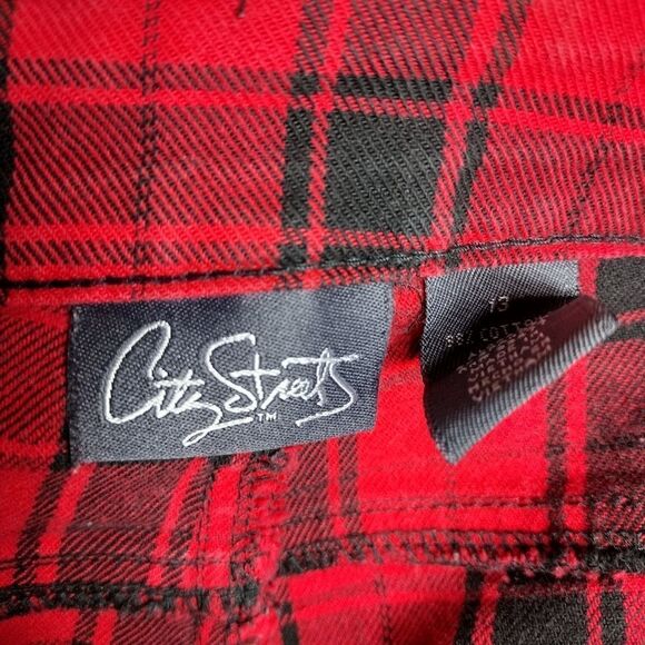 City Streets plaid pants - Picture 3 of 7